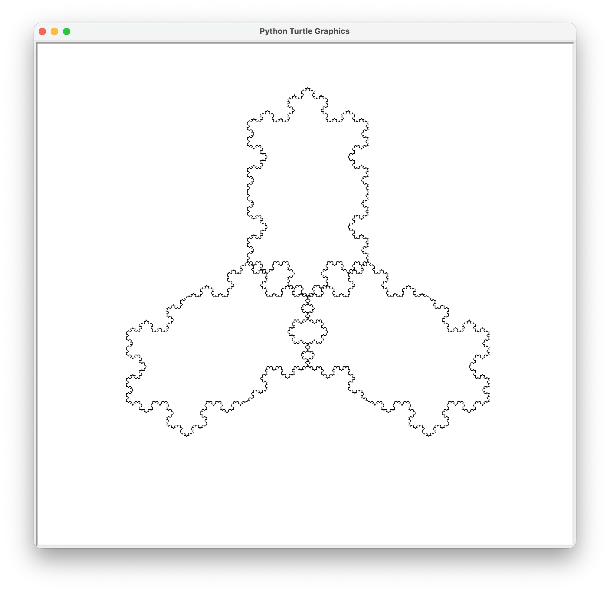 Python Turtle Graphics output for the draw_diamonds program